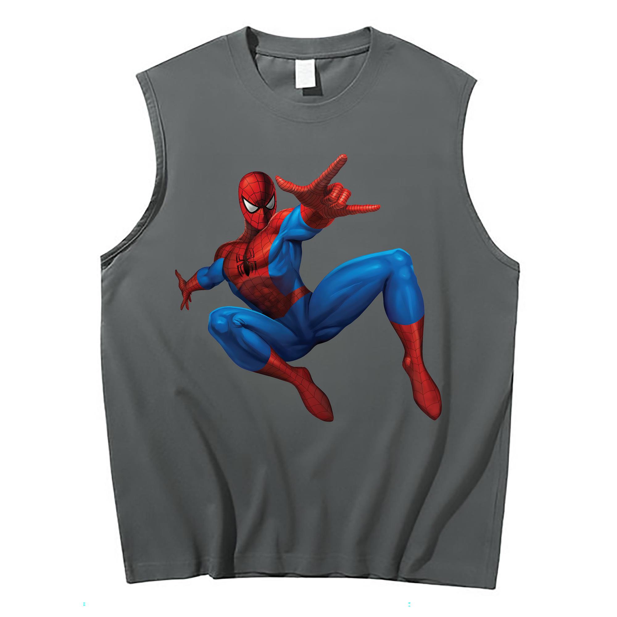 Spider Man スパイダーマン コットン100％タンクトップ（フロントプリント）